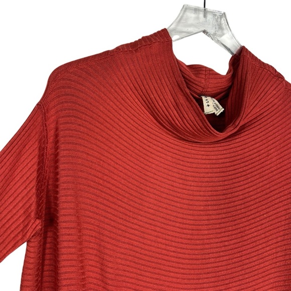 WE THE FREE Long Sleeve Lightweight Cowl Neck Ribbed Blouse Size Small - Picture 2 of 7